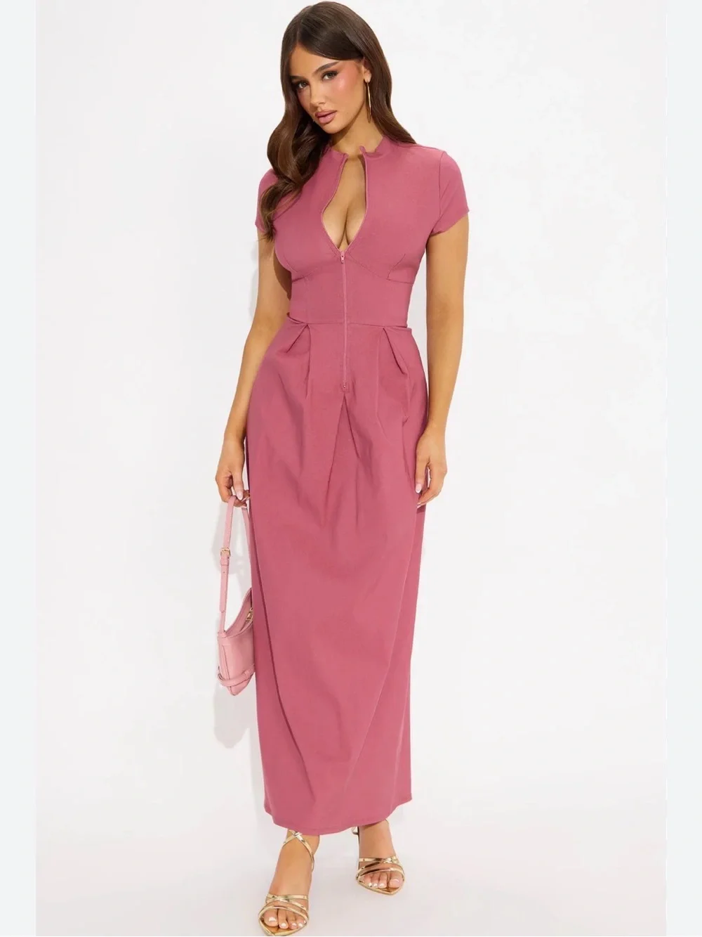 Fashion Nova | Dresses | Fashion Nova Dusty Rose Maxi Dress With Front Zip | Poshmark Fashion Nova | Dresses | Fashion Nova Dusty Rose Maxi Dress With Front Zip | Poshmark